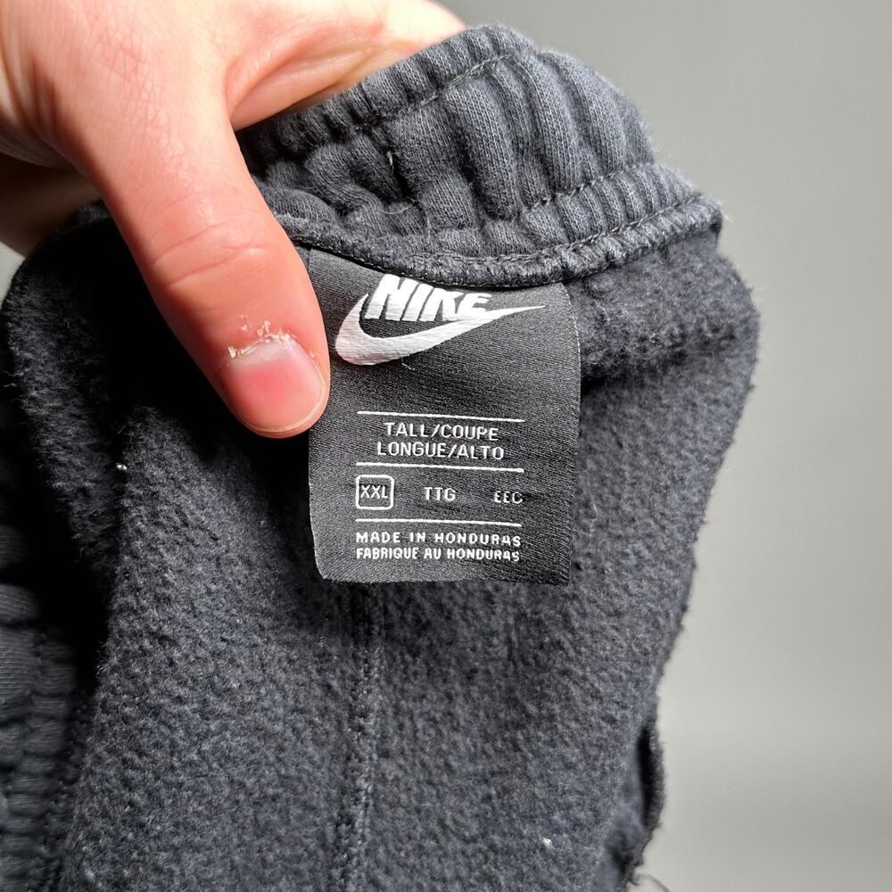 Vintage Y2K Nike Sweatpants Mens 2XL Baggy Fit Smoke Black Cotton White Swoosh - Picture 4 of 4